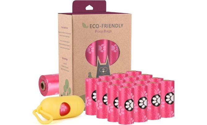 Budget Pick – WDFAACK Biodegradable Dog Poo Bags (240 Count)