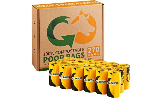 Codirom 100% Compostable Unscented Poop Bags (270 Count)