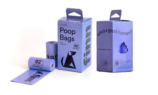 Finn 92% Biobased Unscented Poop Bags (120 Count)