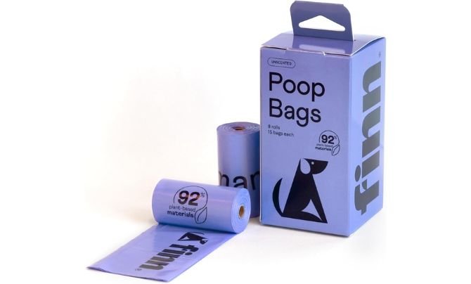 Finn 92% Biobased Unscented Poop Bags (120 Count)