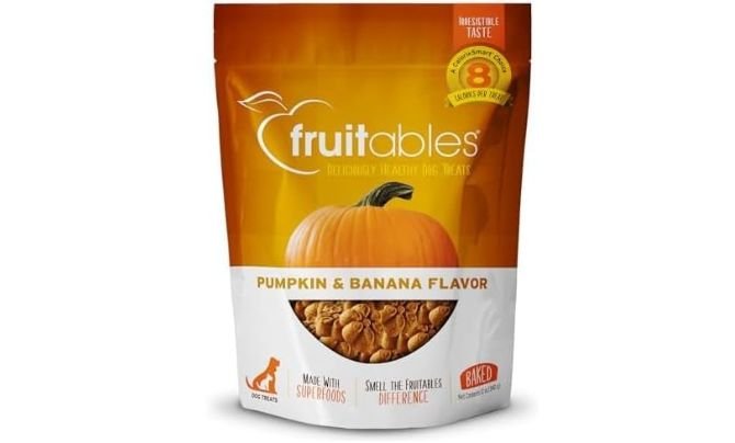 Fruitables Baked Dog Treats – Pumpkin and Banana – Runner-Up Pick