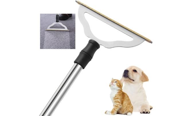 GOSEDER Carpet Rake for Pet Hair Removal
