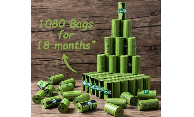 GREENER WALKER Dog Waste Bags (1080 Count)