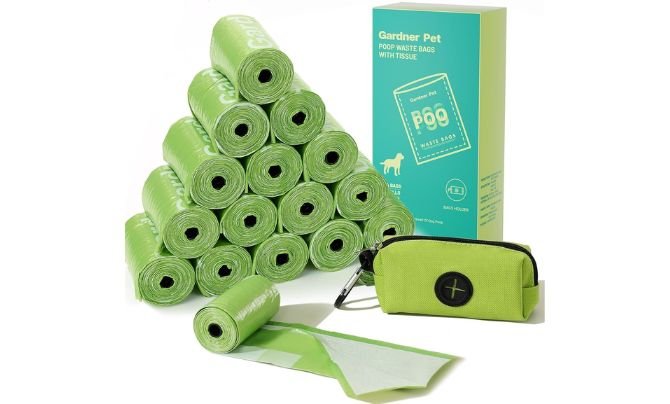 Gardner Pine Scented Poop Bags with Tissue Feature (144 Count)