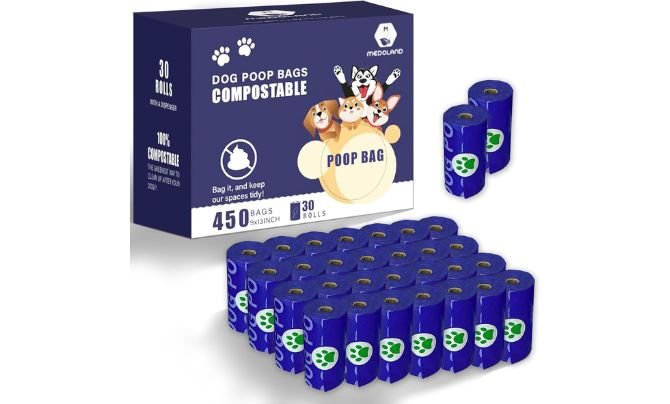 MEDOLAND Compostable Dog Waste Bags (450 Count)