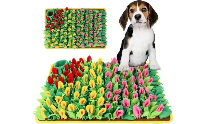 MHTTEC Dog Sniffing Mat Tulip Snuffle Mats
