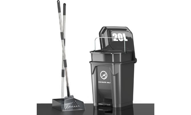 Meegood Dog Poop Trash Can with Large Capacity