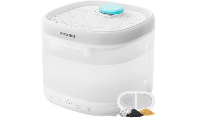 PAWGETHER® Pumpless Cat Water Fountain, 67oz