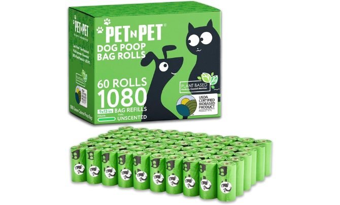 Pet N Pet Green Unscented Poop Bags (1080 Count)