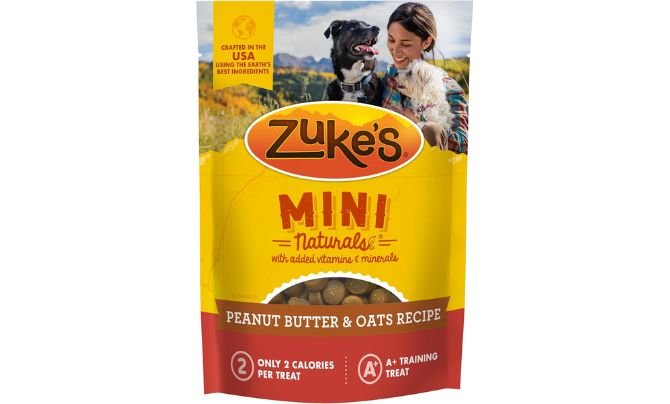 Zuke’s Mini Naturals Dog Training Treats – Best Peanut Butter Option