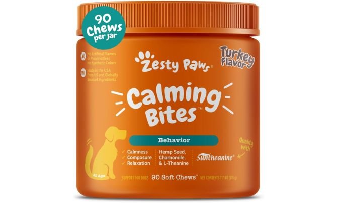 Best Calming Aid for Anxious Rescue Dogs – Zesty Paws Calming Bites