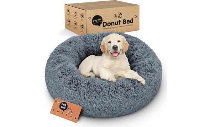 Petloox Donut Dog Bed - Premium Comfort for Anxiety Relief
