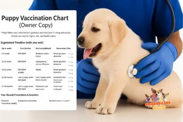 Puppy Vaccination Schedule with Printable Chart