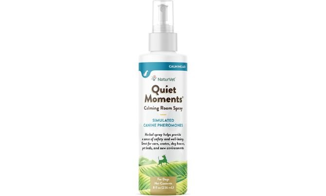 NaturVet Quiet Moments Herbal Calming Room Spray Dog Supplement