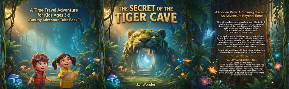 The Secret of the Tiger Cave: A Time Travel Adventure for Kids Ages 3-9