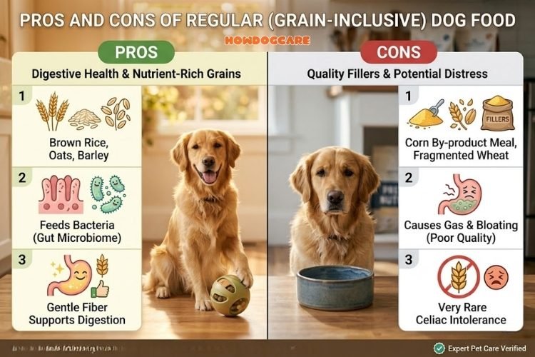 The Pros and Cons of Regular (Grain-Inclusive) Dog Food
