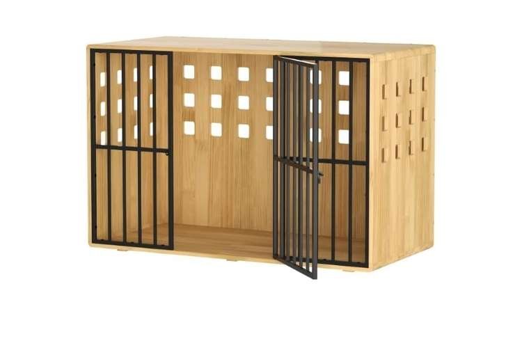 DAWNSPACES Solid Wooden Furniture Dog Crate (Best Furniture-Style Crate)