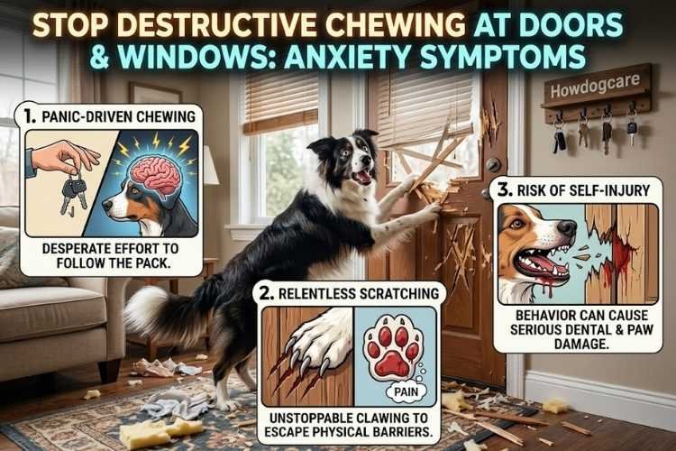 Destructive Chewing and Scratching at Exits (Doors and Windows)