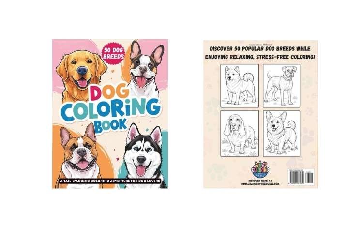 Dogs Coloring Book for Kids, Teens, and Adults by Coloring Page World