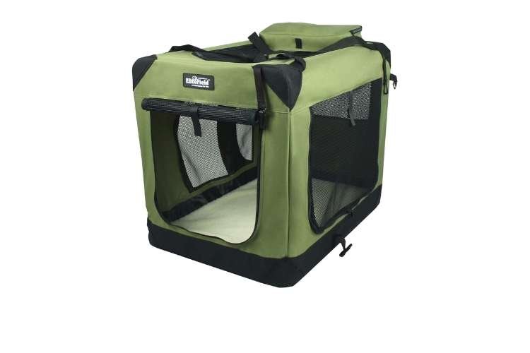 EliteField 3-Door Folding Soft Dog Crate (Best Soft-Sided Option)