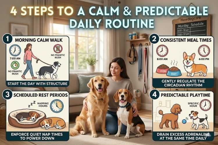 10 Effective Natural Solutions to Calm Your Anxious Dog - Establishing a Predictable, Low-Stress Daily Routine