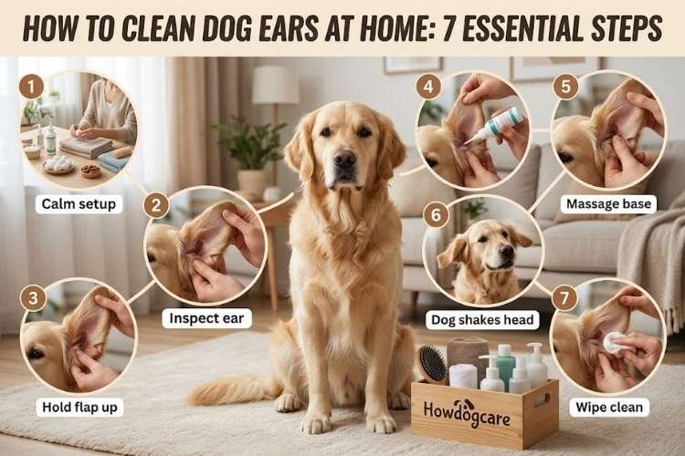 How to Clean Dog Ears at Home: The 7-Step Method