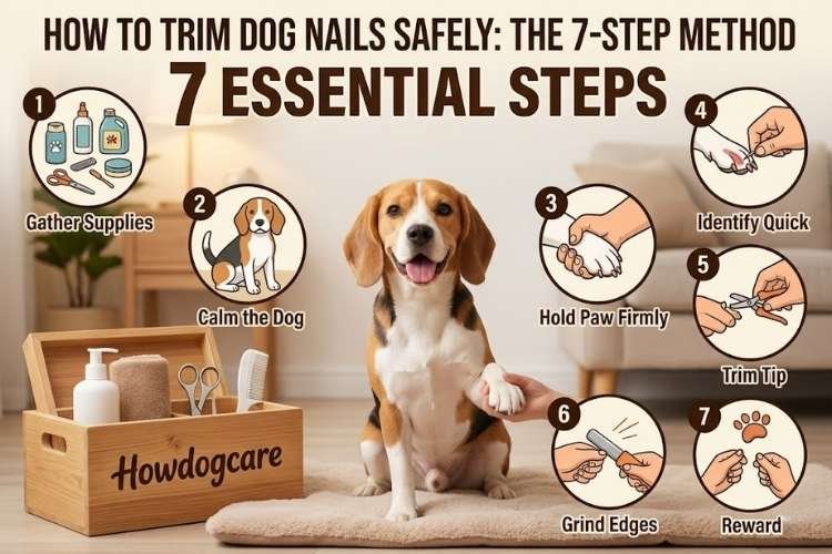 How to Trim Dog Nails Safely: The 7-Step Method