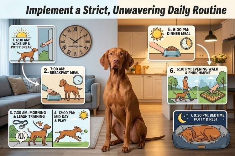 Implement a Strict, Unwavering Daily Routine