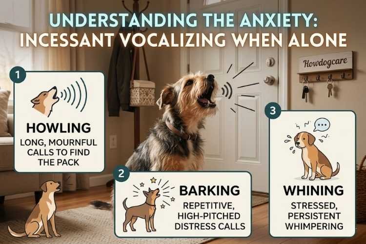 Incessant Howling, Barking, or Whining When Left Alone