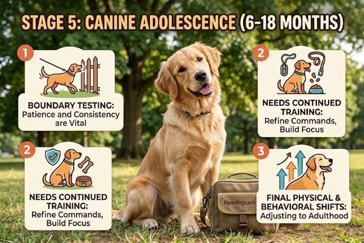Stage 5: Canine Adolescence (6 to 18 Months)