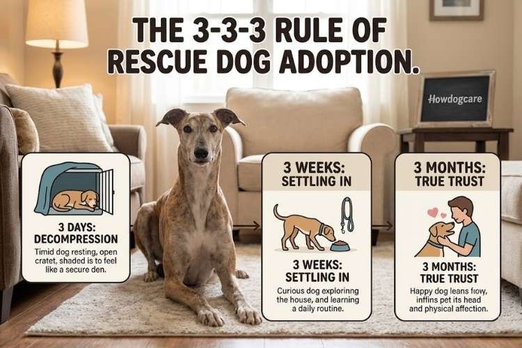The Foundational "3-3-3 Rule" of Rescue Dog Adoption