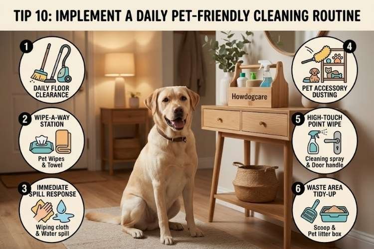 Tip 10: Implement a Daily Pet-Friendly Cleaning Routine