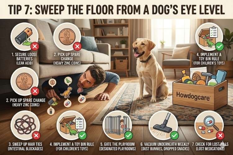 Tip 7: Sweep the Floor from a Dog's Eye Level