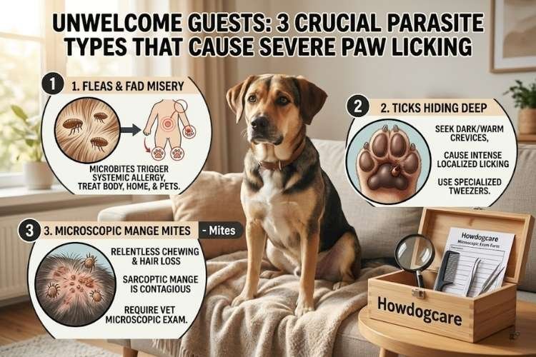 Unwelcome Guests: Parasites That Cause Severe Paw Licking